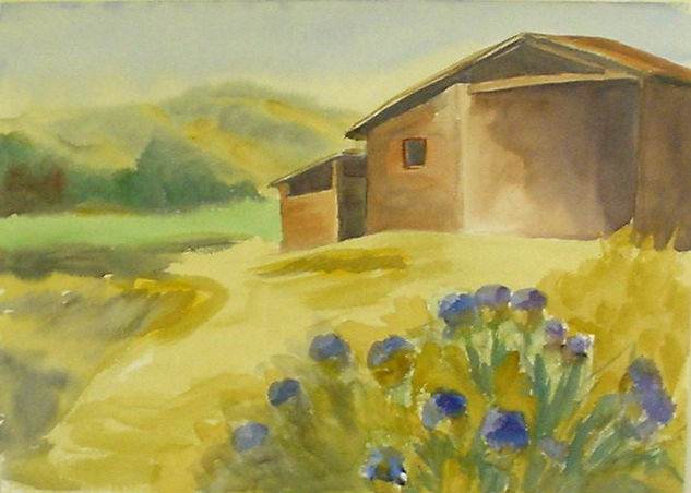 Las Bodegas Watercolour Paper Landscaping