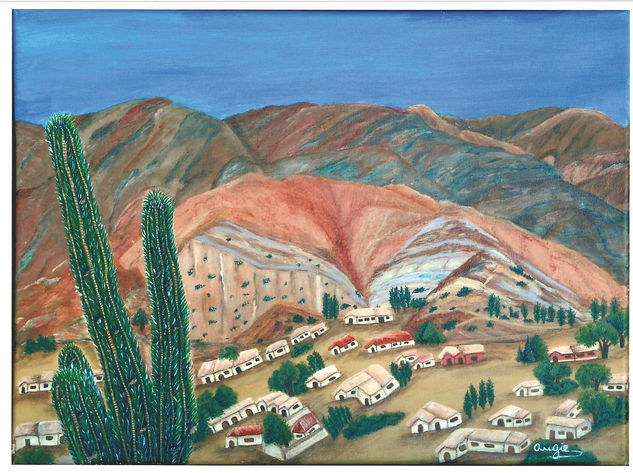 "Verano en Humahuaca" Acrílico Lienzo Paisaje