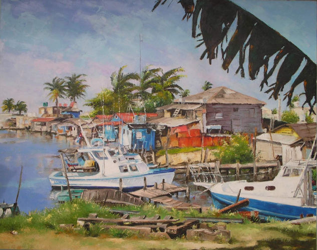 2007-Marinas-3 Oil Canvas Marine Painting