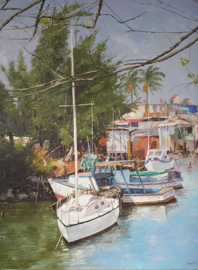 2007-Marinas-5 Oil Canvas Marine Painting