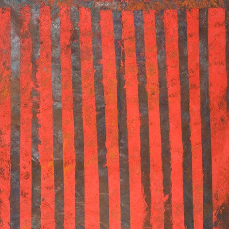 RED LINES Oil Canvas Landscaping