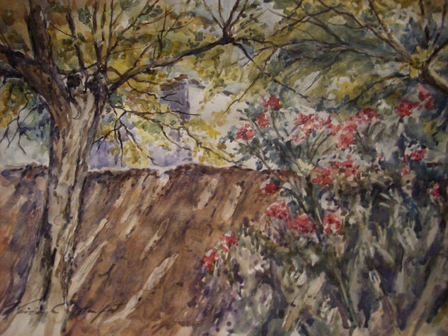 Las adelfas del monasterio Watercolour Paper Landscaping