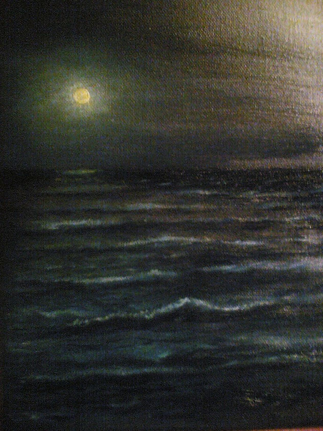 El mar bajo la luna llena