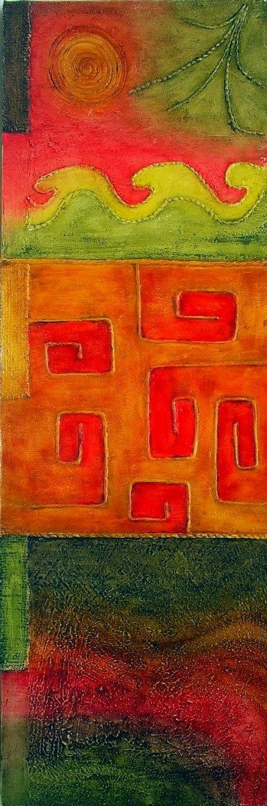 CUADRO CON TEXTURA ANDINA