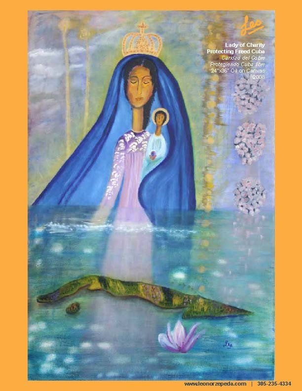 CARIDAD DEL COBRE PROTEGIENDO CUBA LIBRE