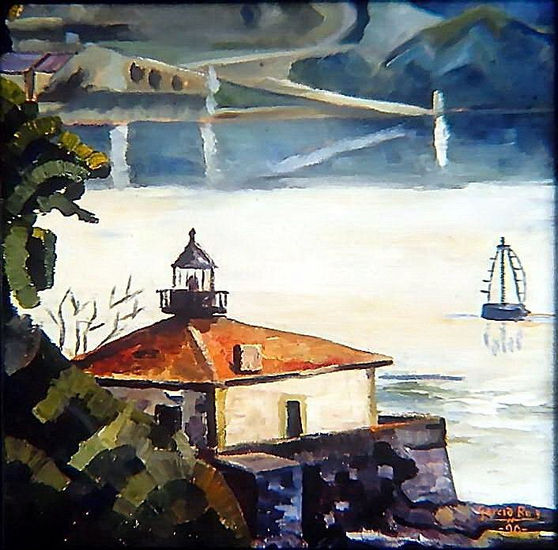 FARO DO CASTELO DA PALMA Oil Canvas Landscaping