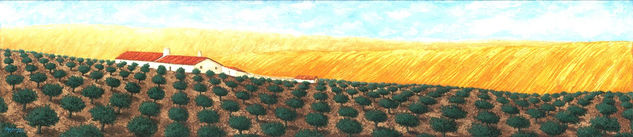 Alentejo, Portugal Oil Canvas Landscaping