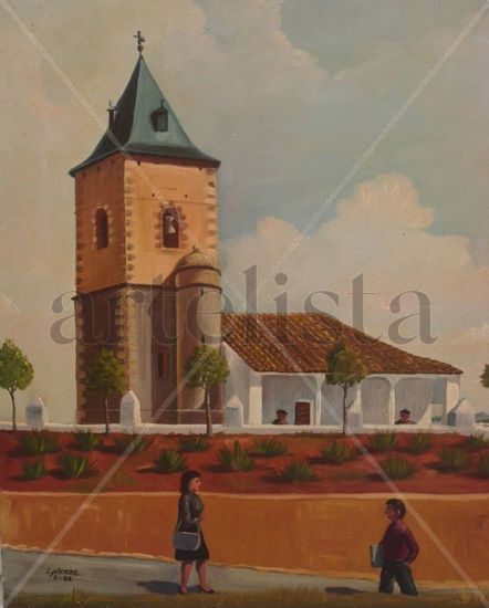 HERMITA DE SAN ANTON Oil Canvas Landscaping