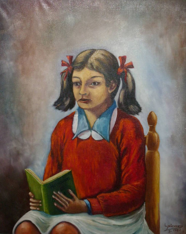 NIÑA CON LIBRO