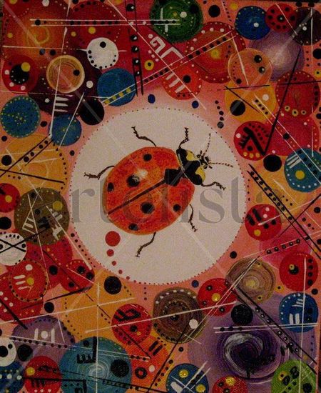 Ladybird Acrylic Canvas Animals