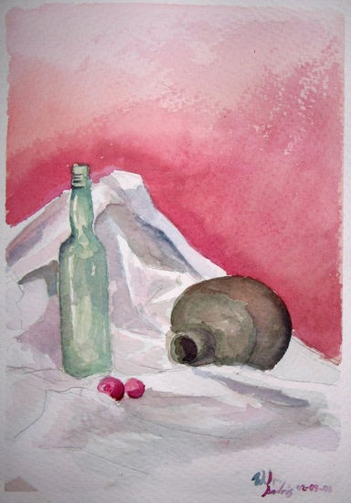 APUNTE EN ACUARELA Watercolour Paper Still Life Paintings