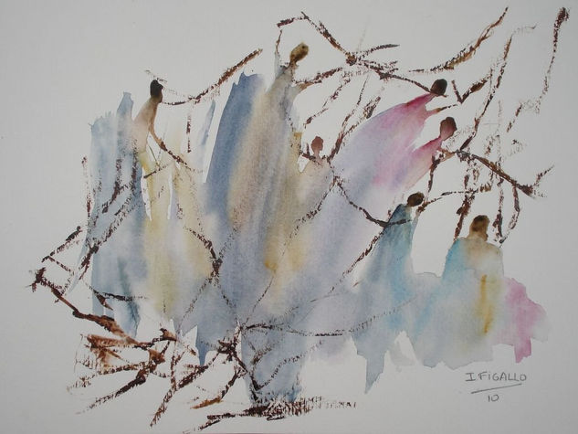 BAILANDO I Watercolour Paper Others