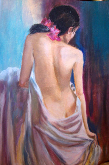 copia de quadro Pastel Paper Figure Painting