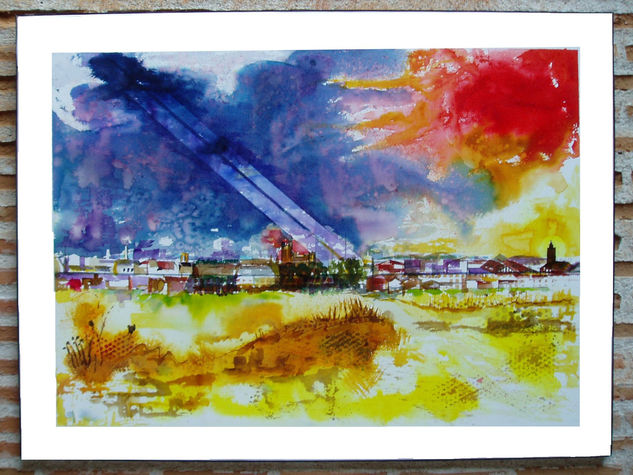 MEDINA DEL CAMPO-VALLADOLID-(ESPAÑA) Watercolour Paper Landscaping