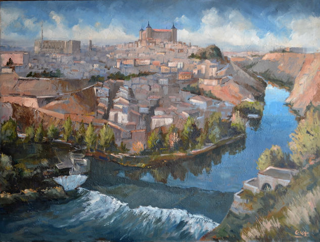 Toledo Ciudad Imperial Óleo Lienzo Paisaje