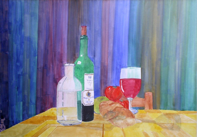 El Bodegón. Watercolour Paper Still Life Paintings