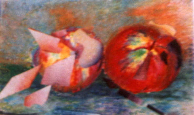 Manzanas rojas Pastel Paper Landscaping