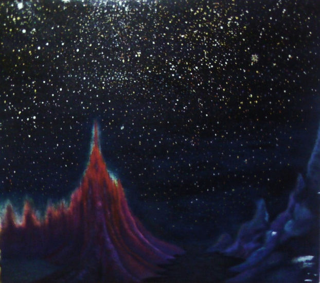 EL REINO DE LAS ESTRELLAS Oil Canvas Landscaping