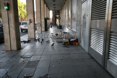 Durmiendo en la calle
