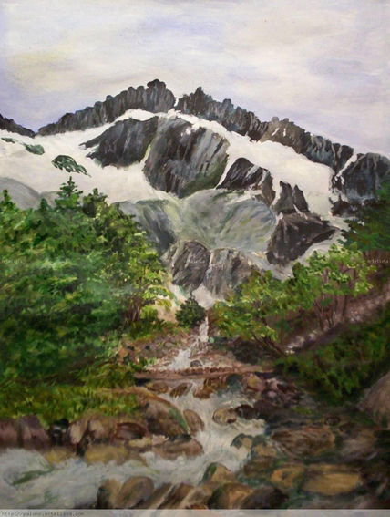 Vista al glaciar...