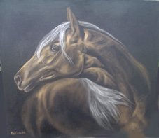 Caballo arabe 2 Oil Canvas Animals