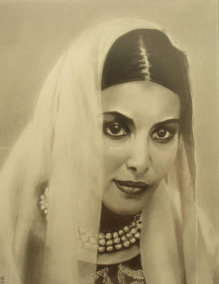 Retrato mujer india