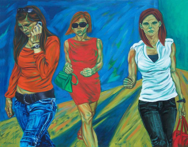 la marcha Oil Canvas Figure Painting