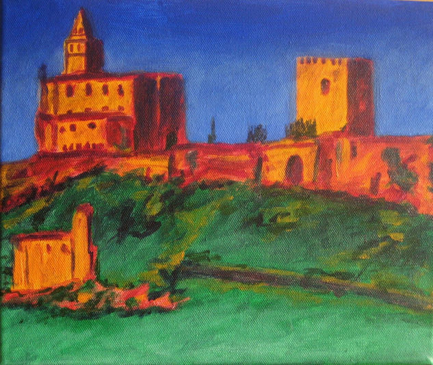 Fortaleza de la Mota Acrylic Canvas Landscaping