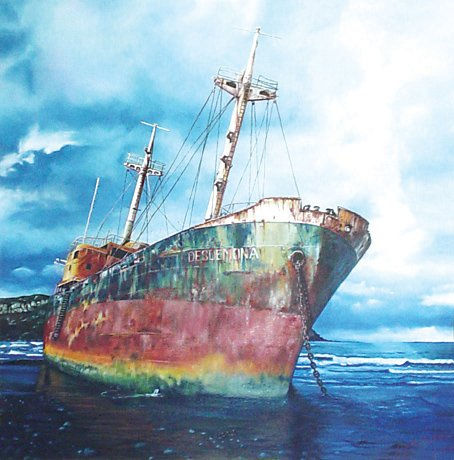 El Desdemona Oil Canvas Marine Painting