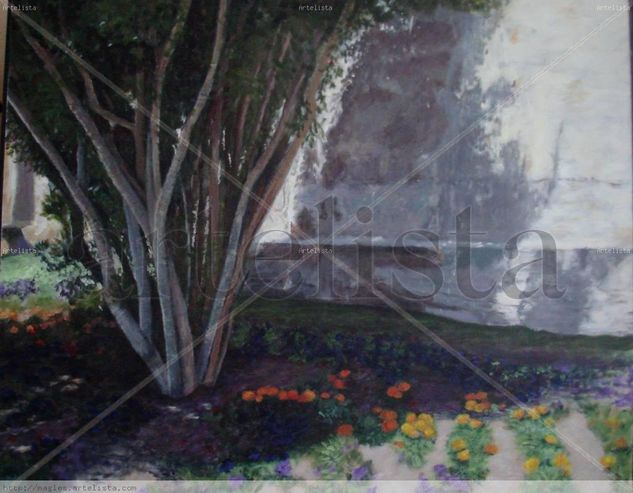 Seleccionado. sombra en la pared Acrylic Canvas Landscaping