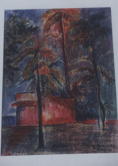 Palmeras Pastel Paper Landscaping