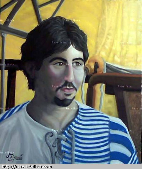 Juanjo Amorós Vega Oil Canvas Portrait