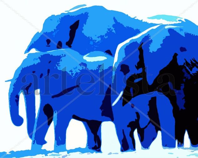 Blue Elephants II 