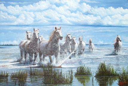 Caballos en la playa