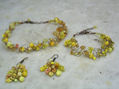 Conjunto TRIO Gargantilla, pulsera y pendientes de alambre