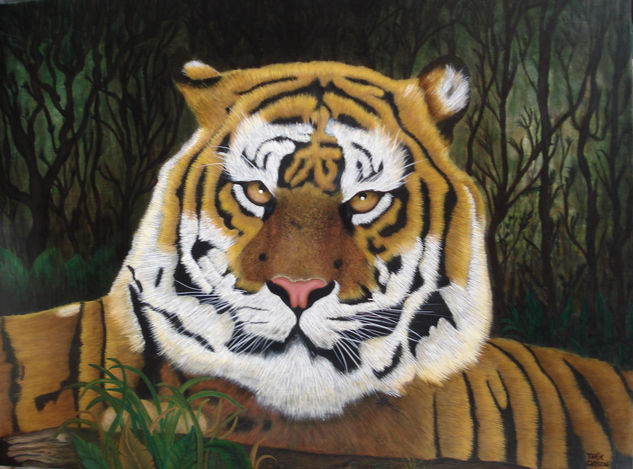 Tigre Servidor Oil Canvas Animals