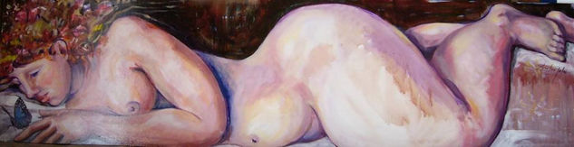 La durmiente Oil Panel Nude Paintings