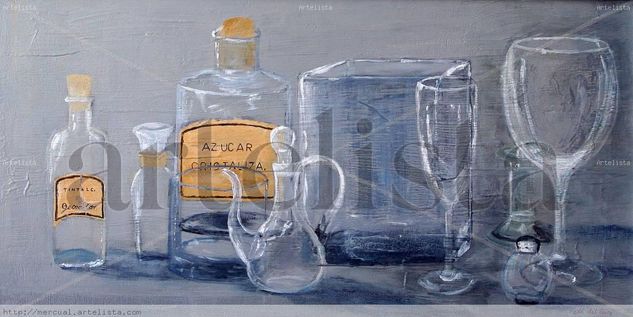 Bodegón IV Oil Panel Still Life Paintings