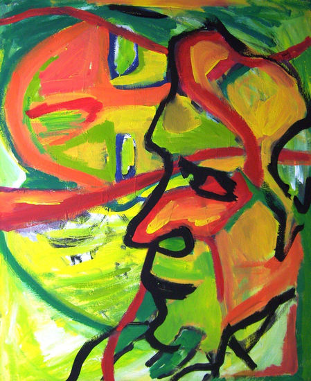 hombre mirando Acrylic Canvas Landscaping