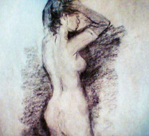 DESNUDO Pencil (Black) Paper Nude Paintings