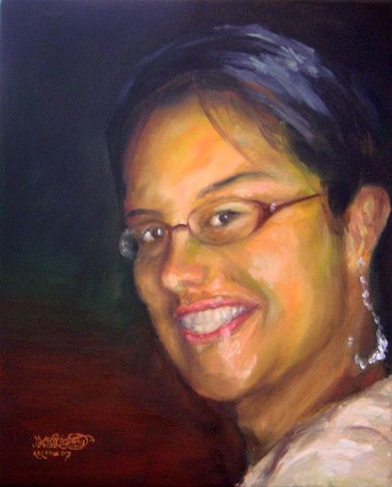 Kimberly M. Oil Canvas Portrait