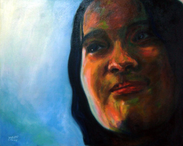 Janette L. R. S. Oil Canvas Portrait