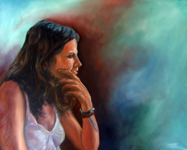 Beatriz R. R. Oil Canvas Portrait