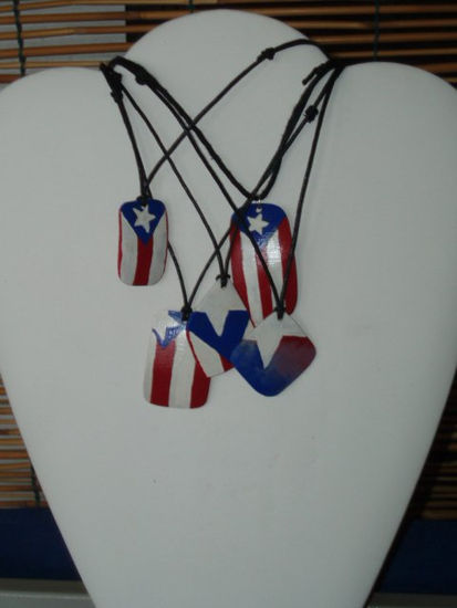 Collar bandera de Puerto Rico 