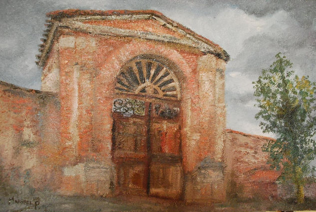 Puerta Palacio Infante Don Luis Mixed media Panel Landscaping