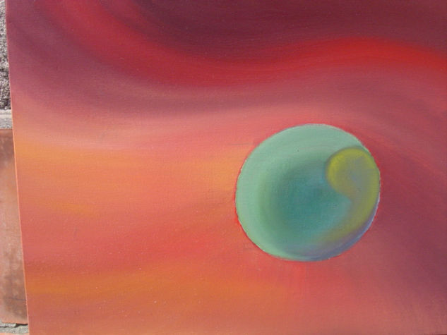 planeta en formación Oil Canvas