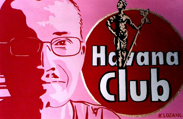 Havana Club Acrílico Tela Figura