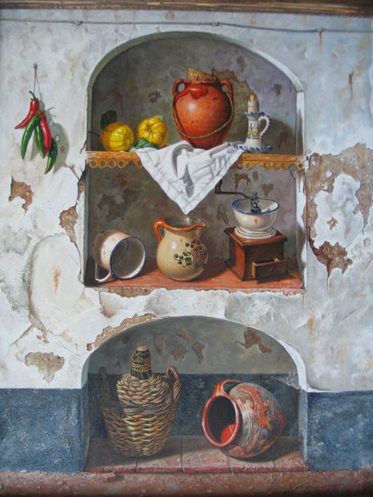 alacena Oil Panel Still Life Paintings