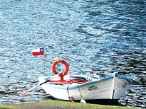 Lancha en puerto montt