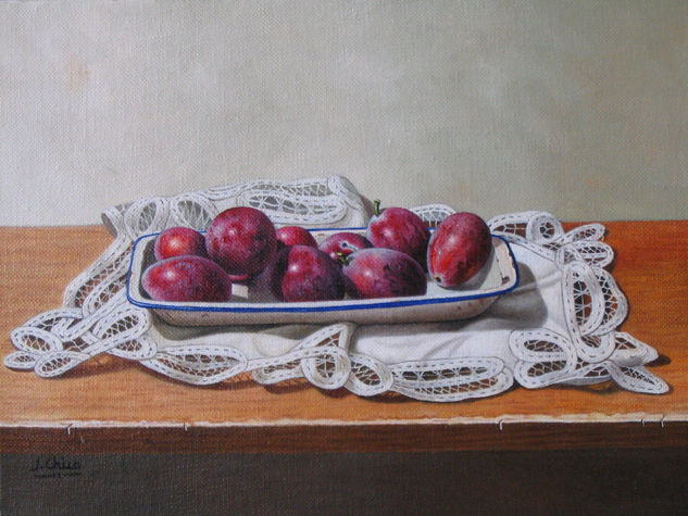 cesto con frutas Oil Canvas Still Life Paintings